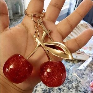 Red Cherry Keychain